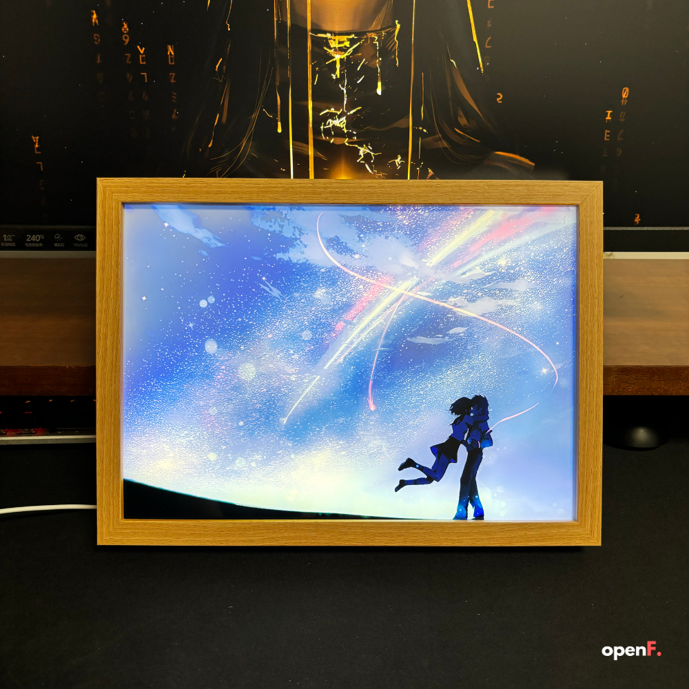 Your Name Starry Sky LED Night Light 3Color USB Mood Lamp For Bedroom Decor Anime Art Gift For Coup