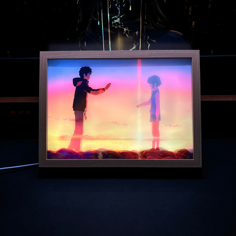 Your Name Starry Sky LED Night Light 3Color USB Mood Lamp For Bedroom Decor Anime Art Gift For Coup