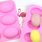 DIY Handmade Soap Mold Oval Rectangle 6 Cavity Silicone Molds For Soap Making Baking Pudding Chocol 0