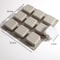 9 Cavities Round Handload, Grid Shape Home Silicone Mold, Soap Candle Making Tool Molds for Homemade Projects