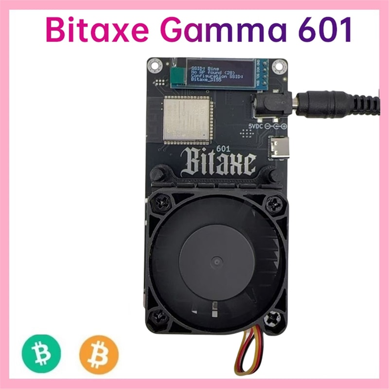 Solo Mine BTC Efficiently, Bitaxe Gamma 601 1.2TH/S Miner | Ultra-Low 18-22W