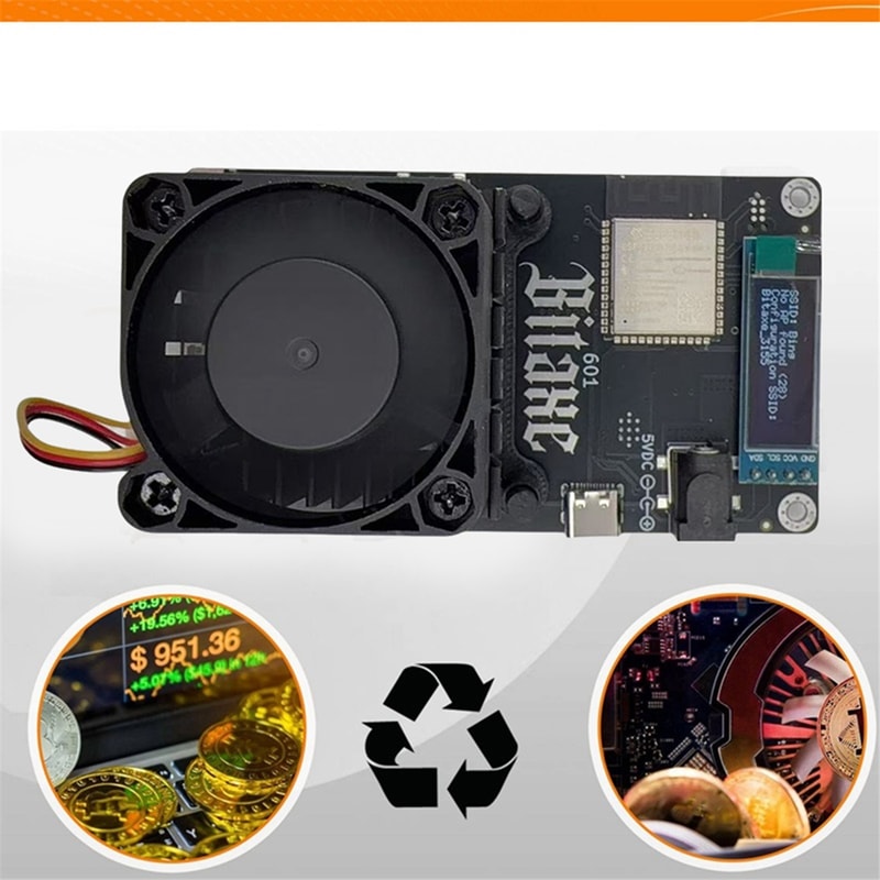 Solo Mine BTC Efficiently, Bitaxe Gamma 601 1.2TH/S Miner | Ultra-Low 18-22W