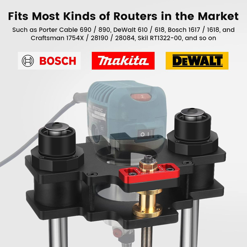 GD7 PRO Router Lift For 65mm69mm Wood Router Precision Woodworking Lift System For Router Table Set 2