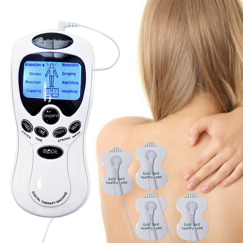 Dual Channel TENS Unit And EMS Muscle Stimulator For Effective Back Pain Relief Muscle Therapy And 3