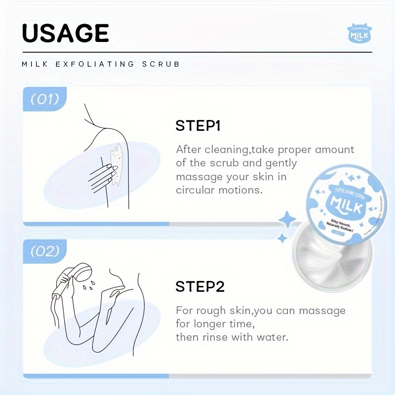 7PCS Milk Skin Care Set for Moisturizing Hydration, Facial Cleanser, Body Scrub, Hand Wax, Eye Cream, Sunscreen, Beauty