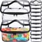 Puzzle Building Block Storage Bag, Transparent Large Toy Organizer Bag for Kids, Handle PVC Waterproof Travel Cosmetic