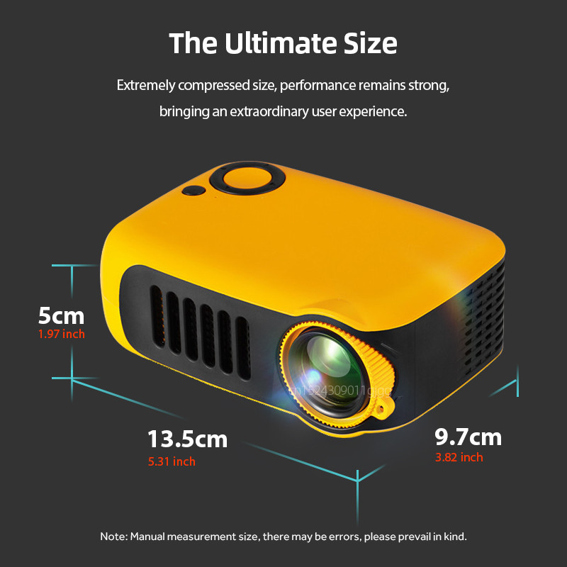 A2000 MINI Projector Portable, 1080P 4K HD Home Cinema Video Projector with Smart TV BOX 3D LED Laser Beamer for Outdoor