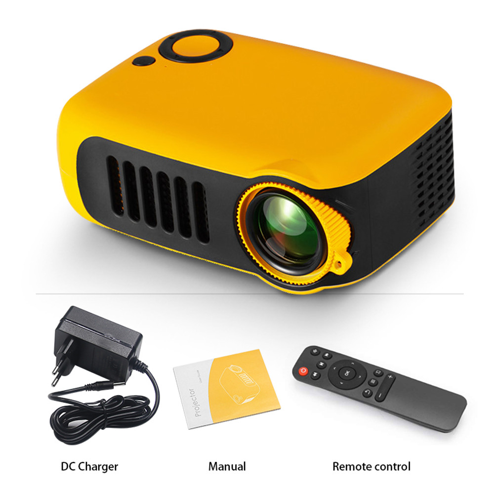 A2000 MINI Projector Portable, 1080P 4K HD Home Cinema Video Projector with Smart TV BOX 3D LED Laser Beamer for Outdoor