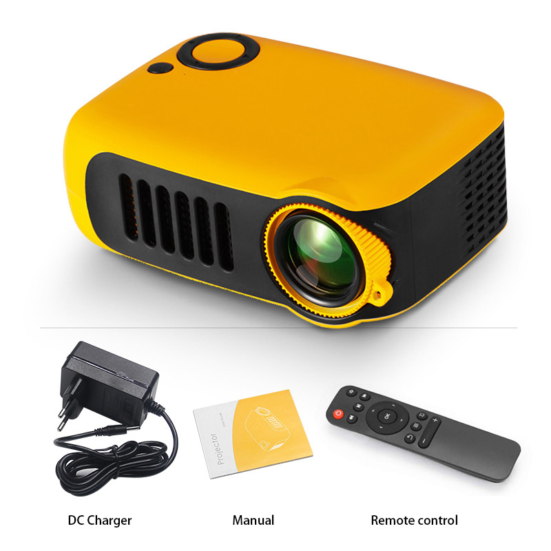 A2000 MINI Projector Portable, 1080P 4K HD Home Cinema Video Projector with Smart TV BOX 3D LED Laser Beamer for Outdoor