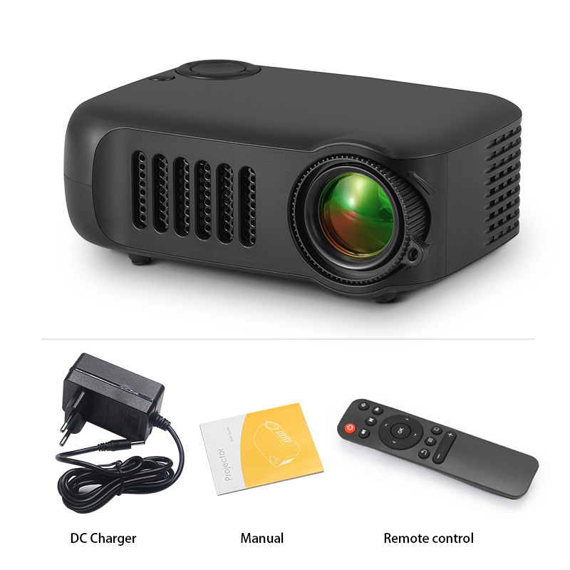 A2000 MINI Projector Portable, 1080P 4K HD Home Cinema Video Projector with Smart TV BOX 3D LED Laser Beamer for Outdoor