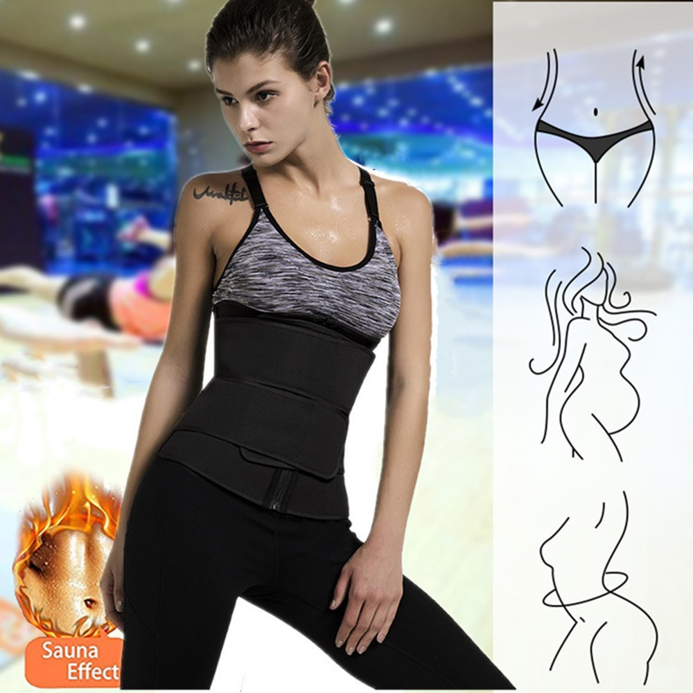 Sweat Trimmer Waist Cincher Sport Girdle For Maximum Fat Burning Weight Loss Slimming Body Shaper 1