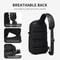 Waterproof Messenger Bag For Men Large Capacity Sling Crossbody Bag Fashion Chest Bag For Short Tri 5
