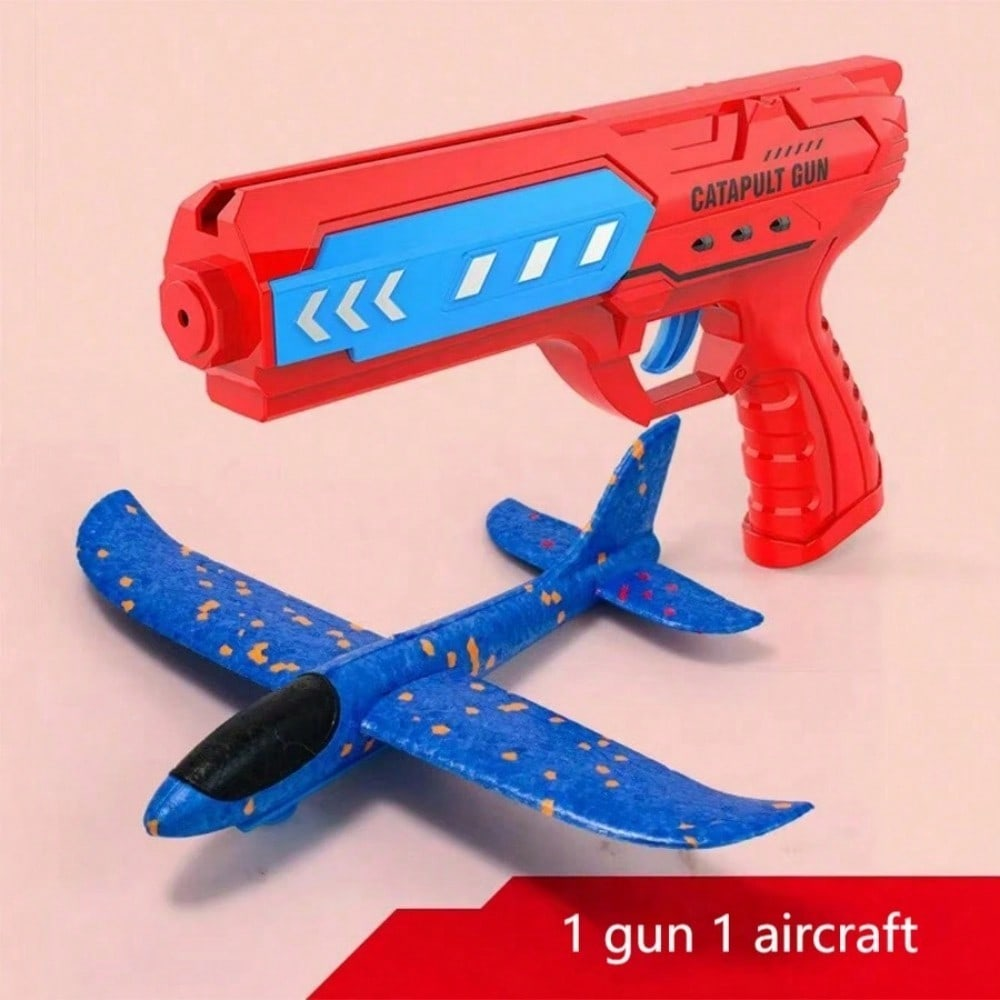ParentChild Outdoor Games Foam Shooting Flying Toy Safe Ejection Aircraft Launcher For Kids Ideal C 10