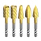 Professional Rotary File Set with Hexagon Shank, Titanium Coated Carbide Burrs for Metal Grinding, Wood Carving