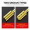 Professional Rotary File Set with Hexagon Shank, Titanium Coated Carbide Burrs for Metal Grinding, Wood Carving