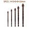 Serrated Drill Bits Set High Strength Special Serrated Twist Bits For Concrete Tile Glass Composite 12