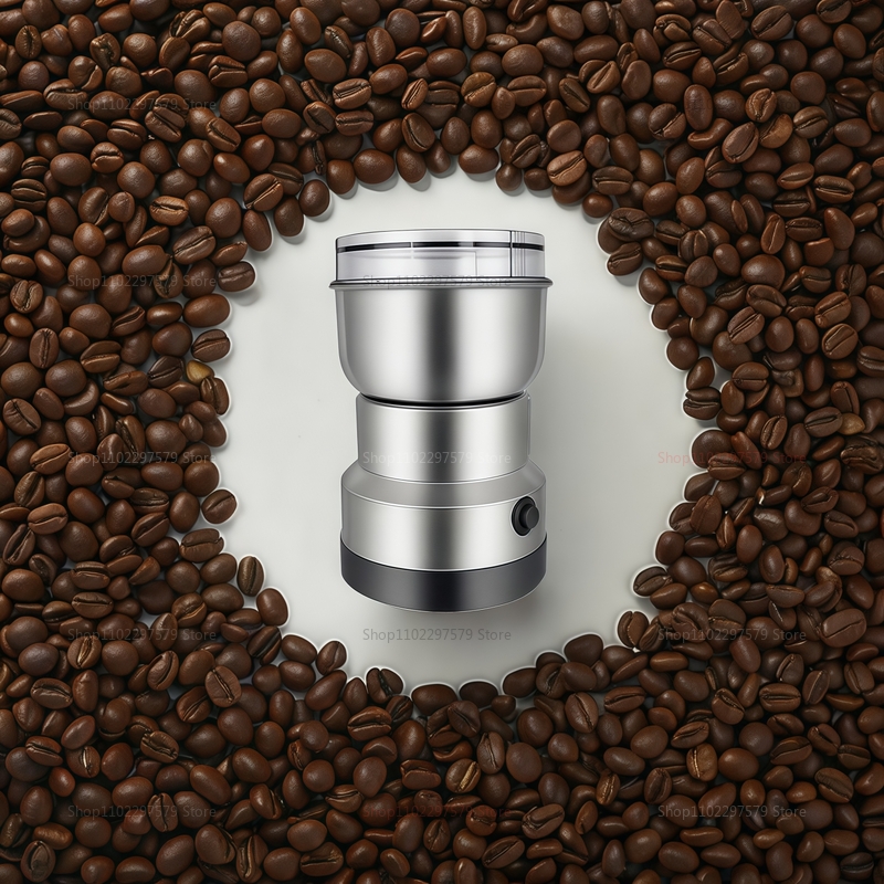 Electric Grinder for Household Multi-Functional Grinding of Spices, Coffee Beans, Grains & Herbs, 150W Powder Machine