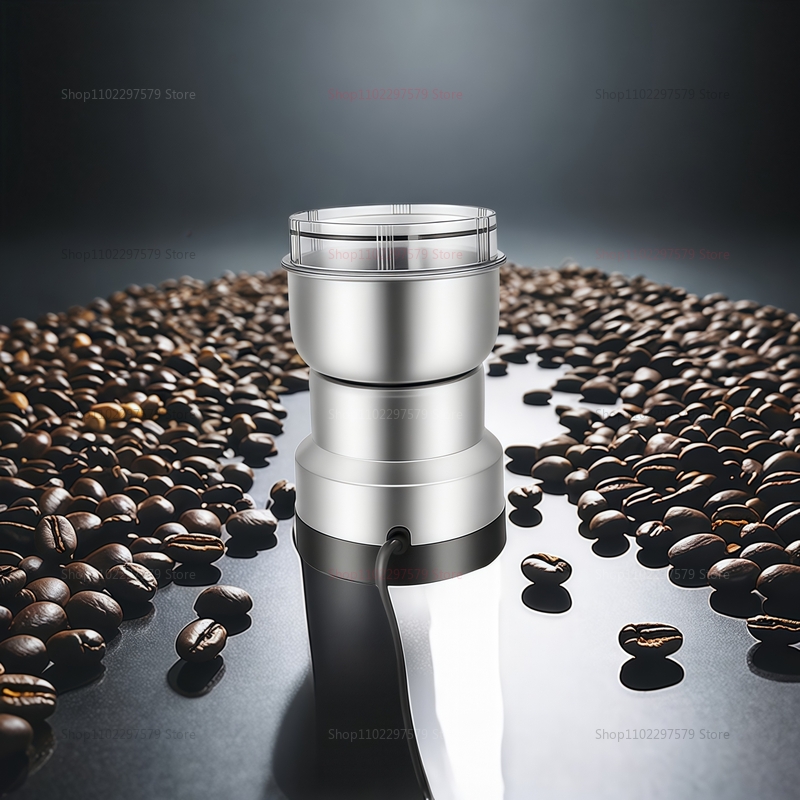 Electric Grinder for Household Multi-Functional Grinding of Spices, Coffee Beans, Grains & Herbs, 150W Powder Machine