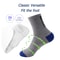 5 Pairs Men's Sports Socks, Spring & Fall Thin Athletic Socks, Breathable, Sweat-Absorbent for Basketball, Running