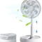 Portable 5200mAh Table Fan Foldable Rechargeable Mini Fan With 4 Speeds AutoOff Timer For Personal 0