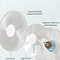 Portable 5200mAh Table Fan Foldable Rechargeable Mini Fan With 4 Speeds AutoOff Timer For Personal 4