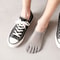 5 Pairs Invisible Toe Socks, Summer Thin Cotton Mesh, Breathable, Deodorant Cool 5 Finger Socks