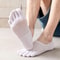 5 Pairs Invisible Toe Socks, Summer Thin Cotton Mesh, Breathable, Deodorant Cool 5 Finger Socks
