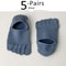 5 Pairs Invisible Toe Socks, Summer Thin Cotton Mesh, Breathable, Deodorant Cool 5 Finger Socks