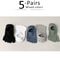 5 Pairs Invisible Toe Socks, Summer Thin Cotton Mesh, Breathable, Deodorant Cool 5 Finger Socks