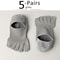 5 Pairs Invisible Toe Socks, Summer Thin Cotton Mesh, Breathable, Deodorant Cool 5 Finger Socks