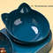 3-in-1 Ear Design Pet Bowls With Water Feeder, Tilted Cat Food & Water Bowl Set with Gravity Bottle for Neck Protection