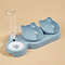 3-in-1 Ear Design Pet Bowls With Water Feeder, Tilted Cat Food & Water Bowl Set with Gravity Bottle for Neck Protection
