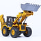 2-in-1 Alloy Tractor & Excavator Toy, Diecast Metal Engineering Vehicle Model for Boys, Kids Bulldozer Crane Truck, Farm