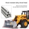 2-in-1 Alloy Tractor & Excavator Toy, Diecast Metal Engineering Vehicle Model for Boys, Kids Bulldozer Crane Truck, Farm