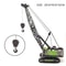 2-in-1 Alloy Tractor & Excavator Toy, Diecast Metal Engineering Vehicle Model for Boys, Kids Bulldozer Crane Truck, Farm