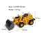 2-in-1 Alloy Tractor & Excavator Toy, Diecast Metal Engineering Vehicle Model for Boys, Kids Bulldozer Crane Truck, Farm