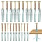 100/10sets Heavy-Duty Metal Serrated Expansion Tube,Self-Tapping Screws Kit, Concrete Wall Anchors, Fasteners for Secure