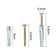 100/10sets Heavy-Duty Metal Serrated Expansion Tube,Self-Tapping Screws Kit, Concrete Wall Anchors, Fasteners for Secure