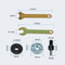 Electric Drill Conversion Kit, Metal Angle Grinder Adapter Tool with Connecting Rod for Cutting Disc, Polishing Wheel
