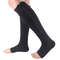 Unisex Compression Socks for Men, Women, Knee High Support Socks with Zipper, Open Toe, Thin, Stretchy for Anti-Fatigue