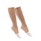 Unisex Compression Socks for Men, Women, Knee High Support Socks with Zipper, Open Toe, Thin, Stretchy for Anti-Fatigue