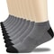 10 Pairs Mens Color Block Boat Socks Fashion Breathable Comfy Low Cut Ankle Socks For Sports Casual 4