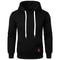 Mens Casual Hooded Pullover Lightweight Streetwear Sweatshirt With Drawstring Hood Collar 1
