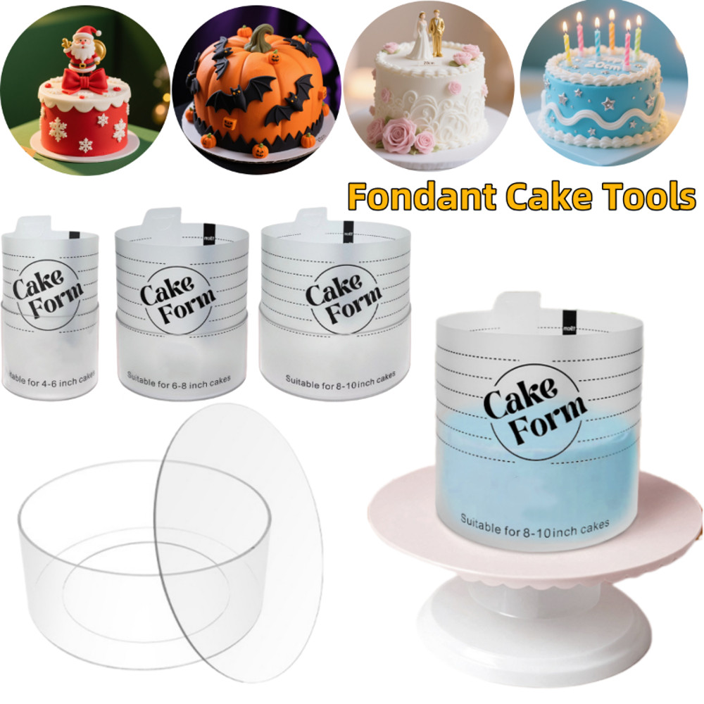 Adjustable Round Cake Ring Mold Acrylic Retractable Baking Ring For Mousse Fondant With Measurement 5