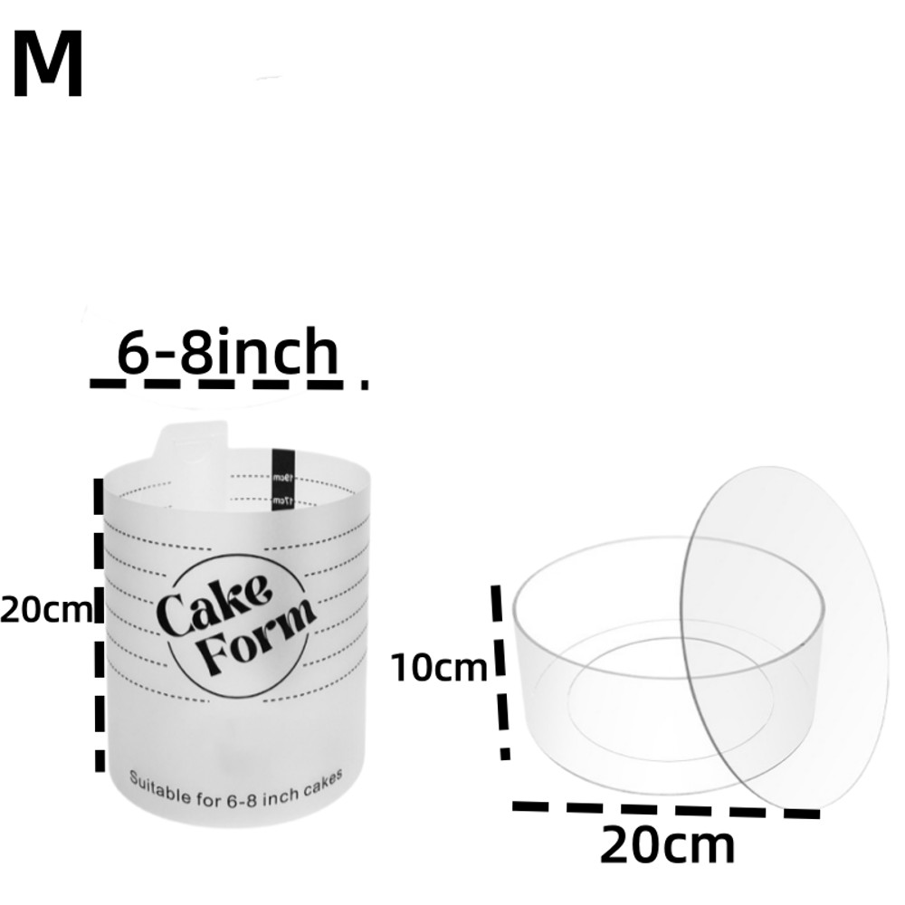 Adjustable Round Cake Ring Mold Acrylic Retractable Baking Ring For Mousse Fondant With Measurement 9