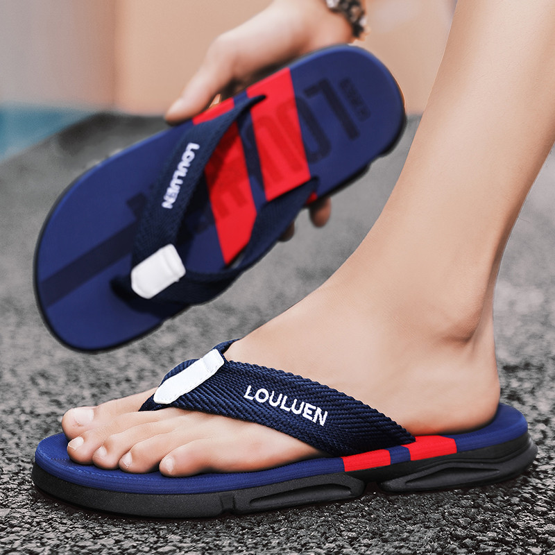High Quality Fashion Men Flip Flops Summer Beach Slippers With Breathable Antiskid Sole For Casual 4