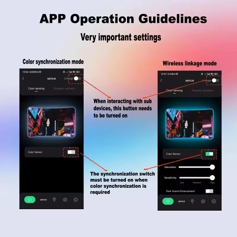 RGBIC LED TV Backlight Strip with AR Color Gamut Sensor, App, Music, & Voice Sync for 55-85" TVs, Dynamic Ambient Game