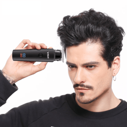 hair trimmer professional: cordless rechargeable electric hair clipper with led display & precision blades