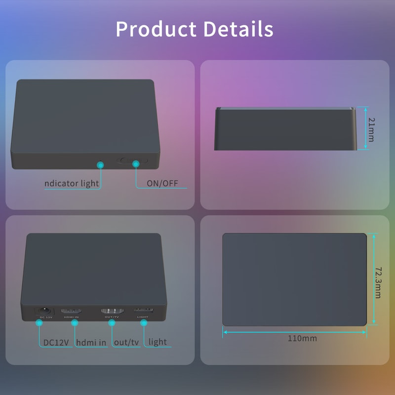 24G WIFI DreamColor Ambient TV Backlight Kit SM16703 RGBIC LED Strip With HDMI Sync Box App Control 3