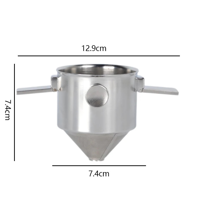 304 Stainless Steel Hanging Ear Coffee Filter Cup, Portable Hand Drip Brewer, Filter Paper-Free Permanent Mesh Funnel